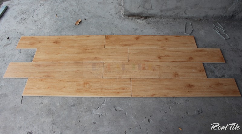 Gạch giả gỗ 20x100 nhập khẩu Trung Quốc khổ lớn màu sáng RGM21104