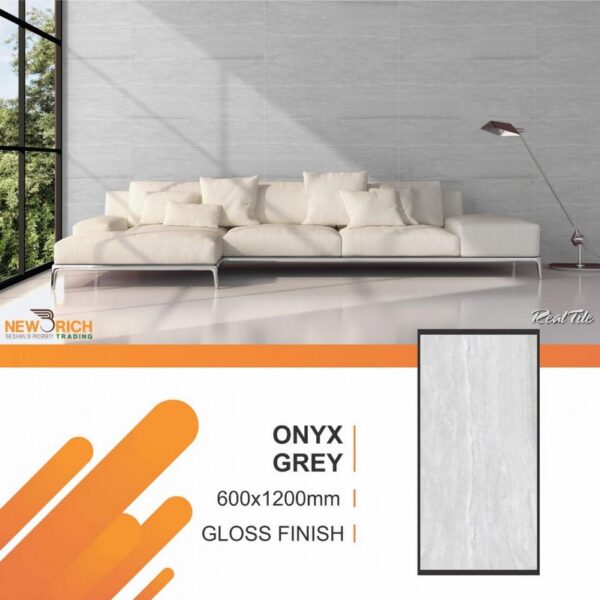 Gạch NERI-6123003-GL Onyx Grey 60x120 Ấn Độ