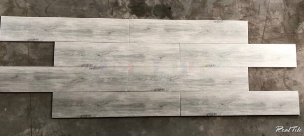 Gạch giả gỗ 20x100 nhập khẩu Trung Quốc màu xám trắng sáng RGM21305
