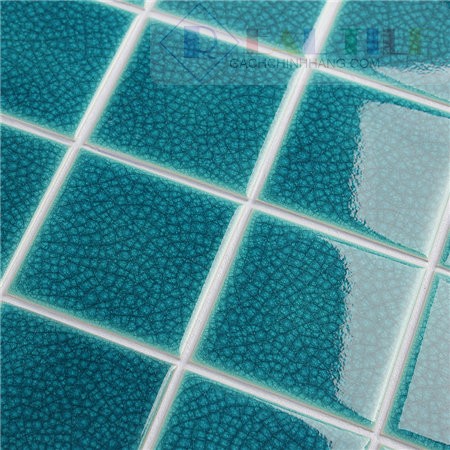 Gạch mosaic gốm lát hồ bơi trang trí men rạn SW-S08042