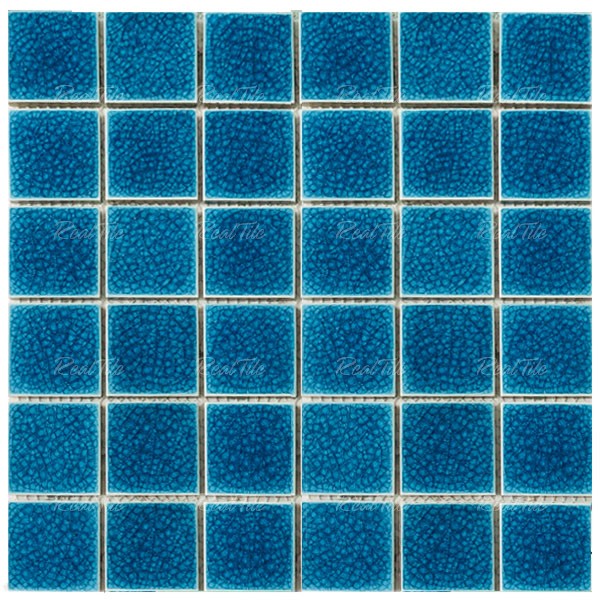 Gạch mosaic gốm lát hồ bơi trang trí men rạn SW-S08044