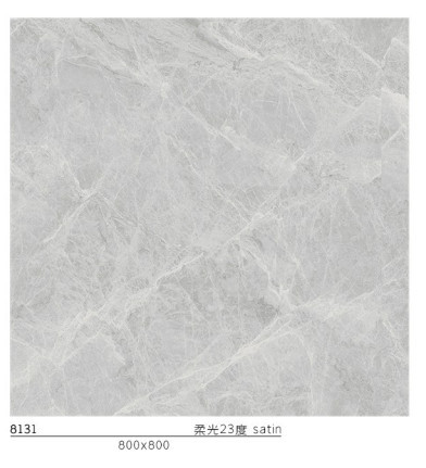 Gạch nhập khẩu 80x80 SLM8131 cao cấp giả đá marble xám mờ