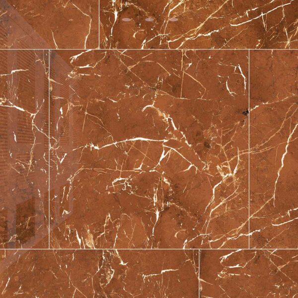 Gạch Đồng Tâm 80x80 8080STONE004-FP-H+ giả đá marble nâu đỏ bóng cao cấp