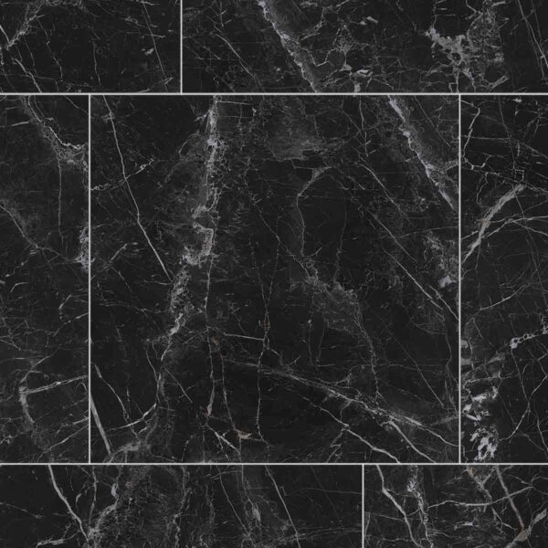 Gạch Đồng Tâm 60x60 6060PHARAON005-H+ giả đá marble đen mờ lát nền kháng khuẩn